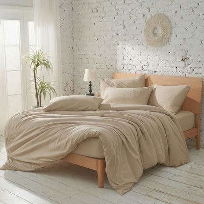 CrispWeave Cotton Duvet Cover Set